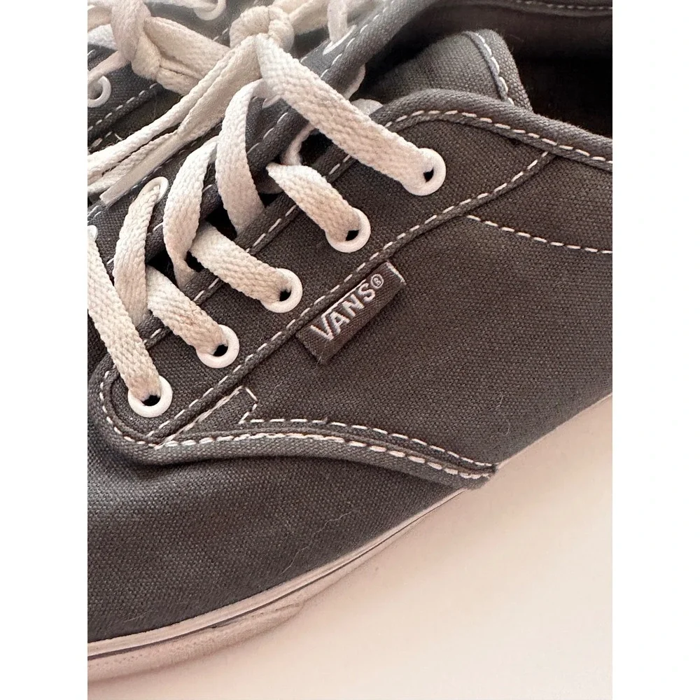 Vans‎ Atwood Low Charcoal Grey Canvas Skate Shoes Womens 7.5 500714